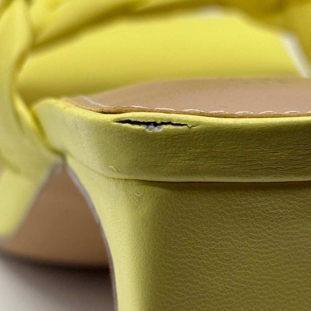 BCBGeneration | Yellow Braided Square Toe Block H… - image 7